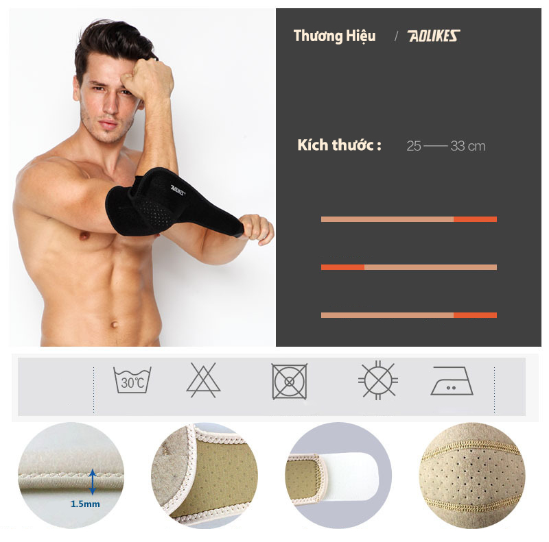 Băng Khuỷu tay kín chính hãng Aolikes A-7948-320k (4)