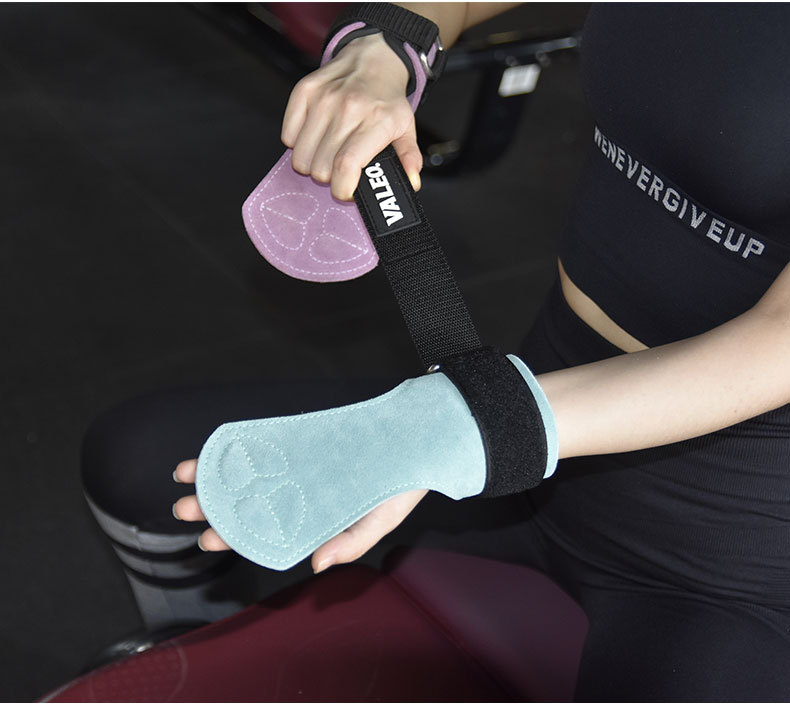 Găng tay gym nữ da bò cao cấp VALEO Powerlifting-350k (4)