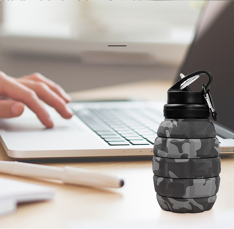 Bình nước Silicon hình quả mìn dung tích 600ml-250k (22)