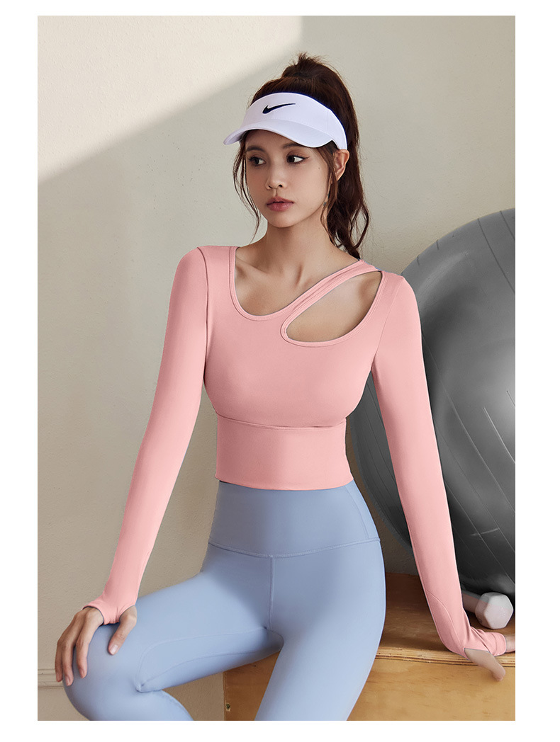 2.Áo croptop dài tay gym yoga, pickleball, tennis nữ cao cấp JYMC021-295k SALE 155k (2)