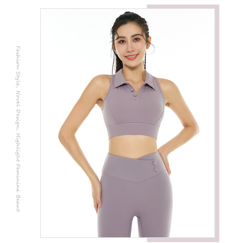 2.Fullset gym yoga nữ quần quần dài áo bra cổ bẻ chất lulu đẹp CK137+WX136-650k SALE 450k (2)