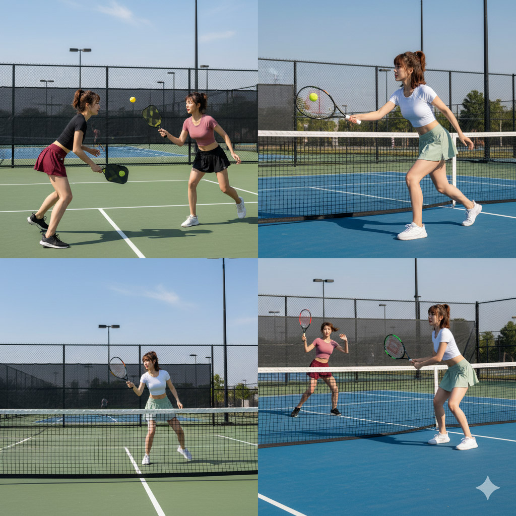 Áo Croptop Pickleball – Gym – Yoga Nữ Cổ Tròn DX062