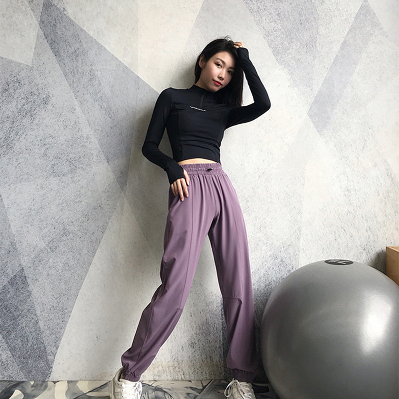 Quần dài gió nữ gym yoga aerobic CK908 295k SALE 155k (2)